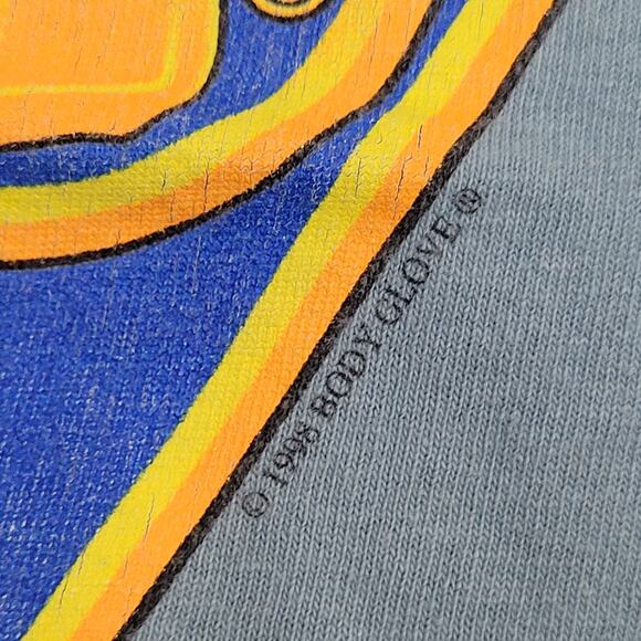 Vintage 1998 Body-Glove Surfer Shirt Large 21x29 Blue USA - Picture 3 of 15